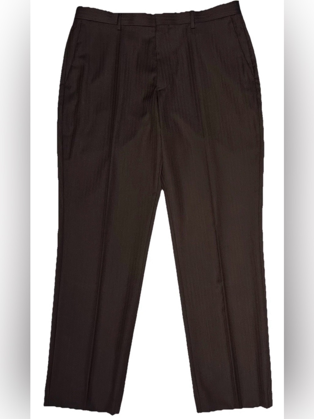 $250 J CREW CROSBY DRESS PANTS 33 FITS 35 VITALE BARBERIS CANON ITALY WOOL BROWN